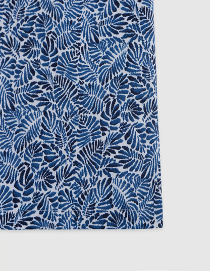 Navy Printed