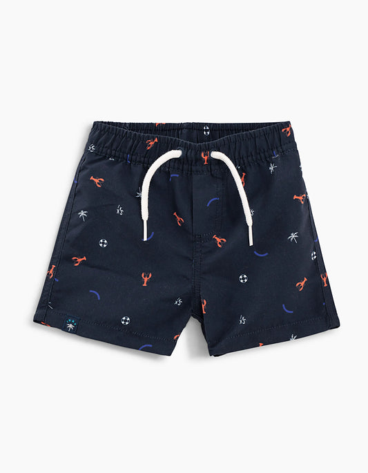 Navy Printed