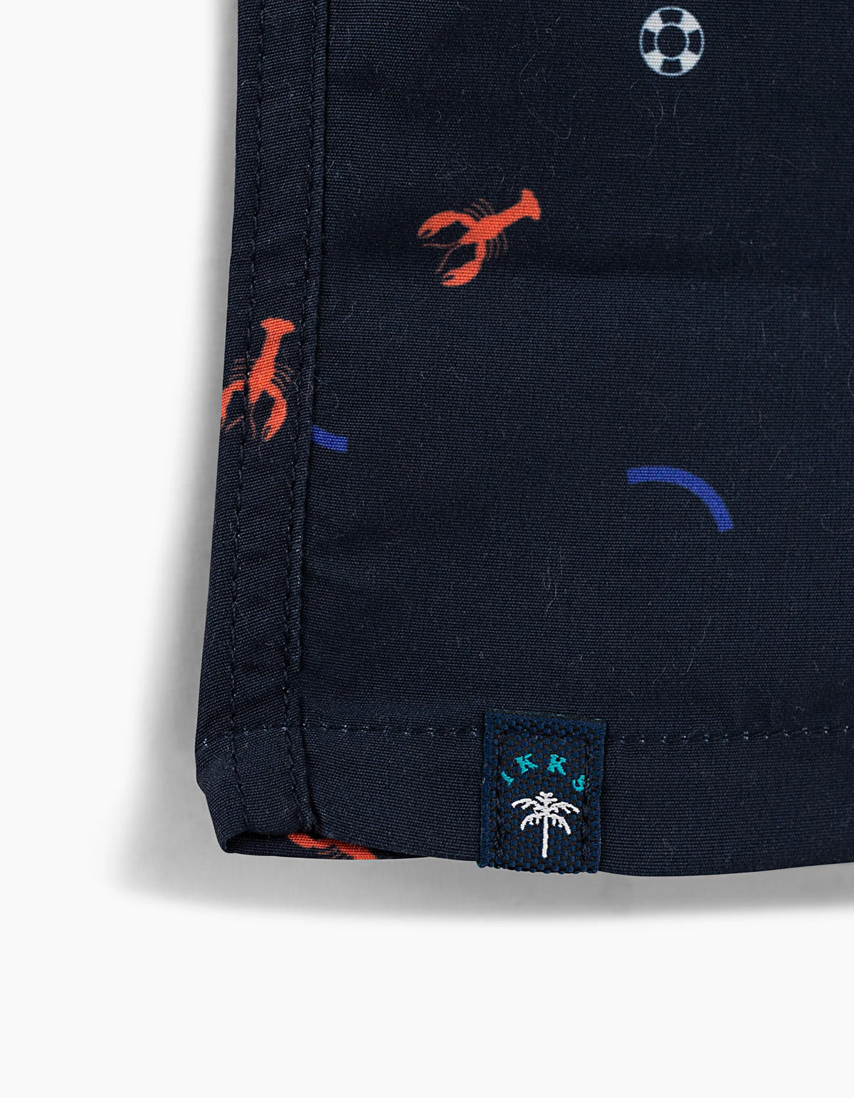 Navy Printed