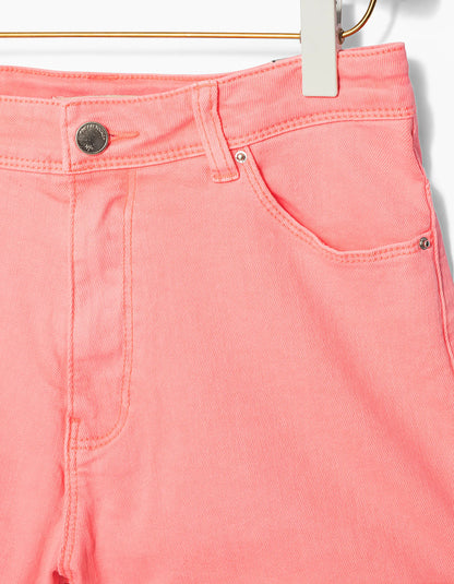 Neon Pink Denim