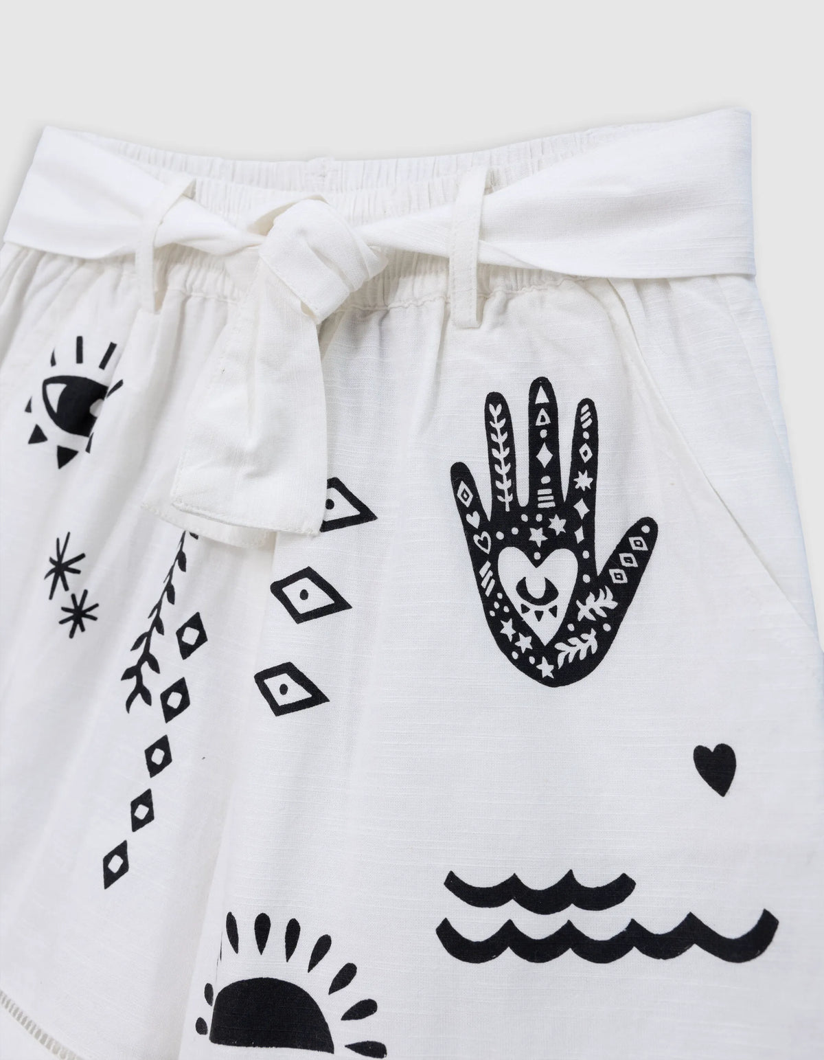 White Printed