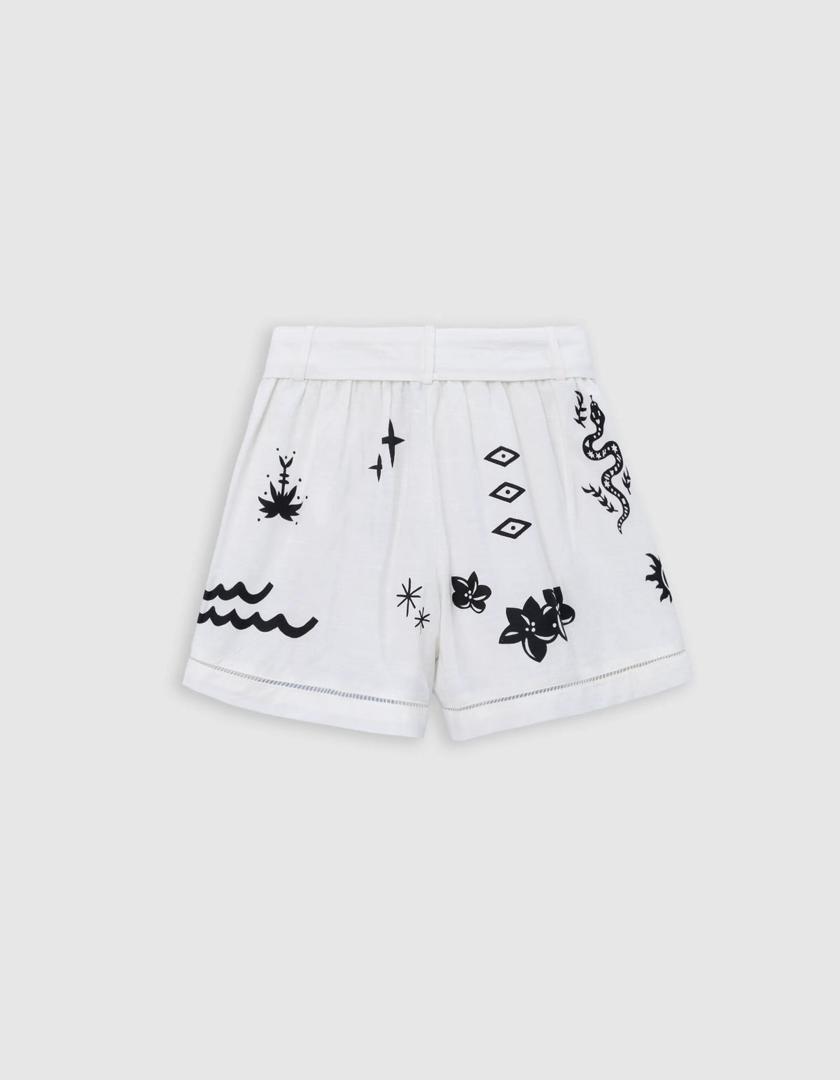 White Printed
