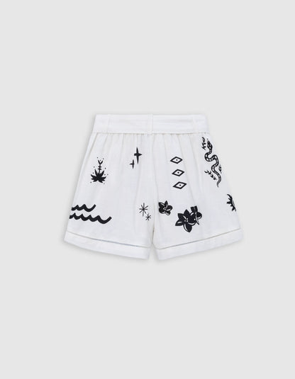 White Printed