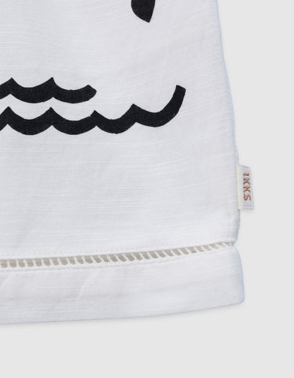 White Printed