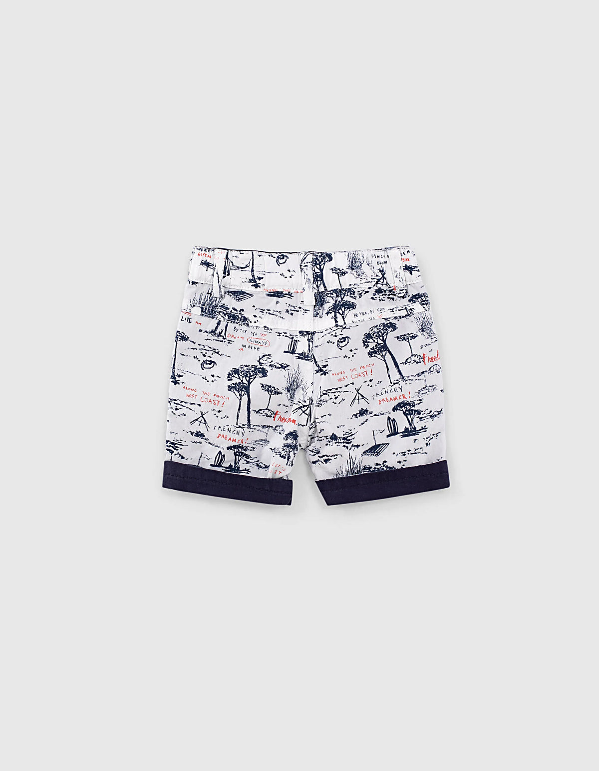 Navy Printed