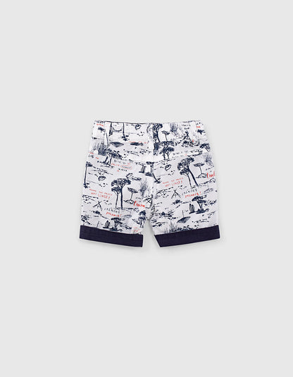 Navy Printed