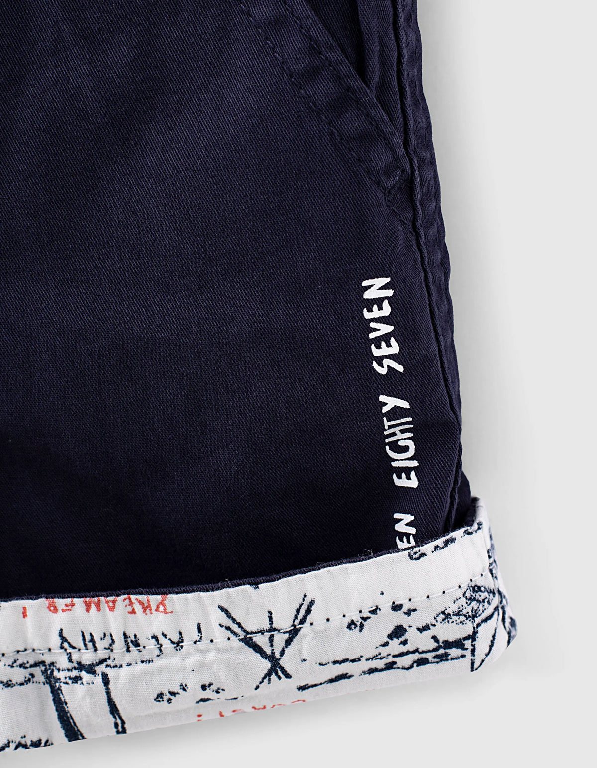 Navy Printed